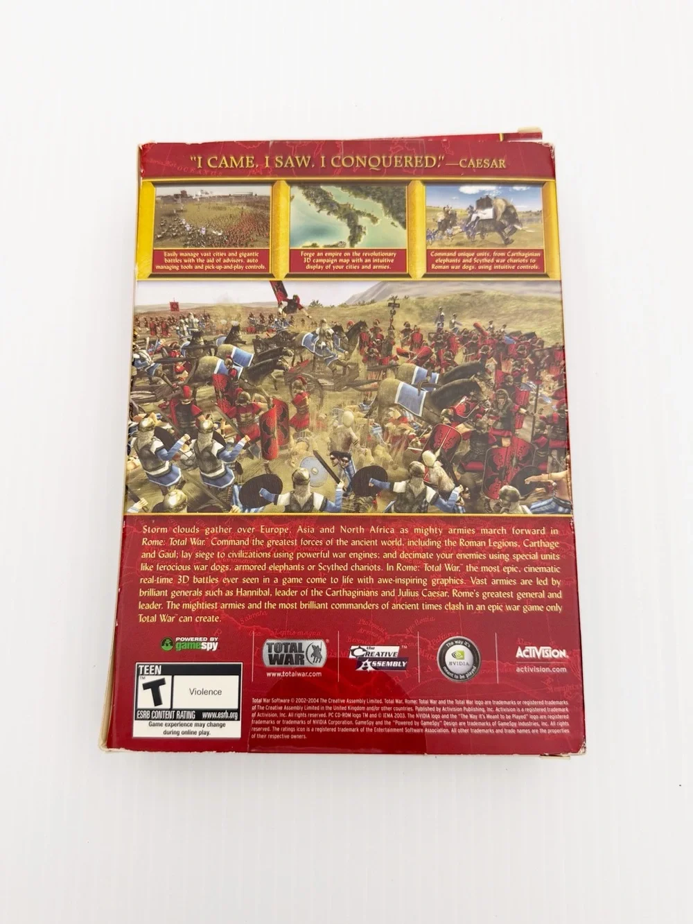 Total War Rome Big Box Set Video Game for Microsoft Windows PC